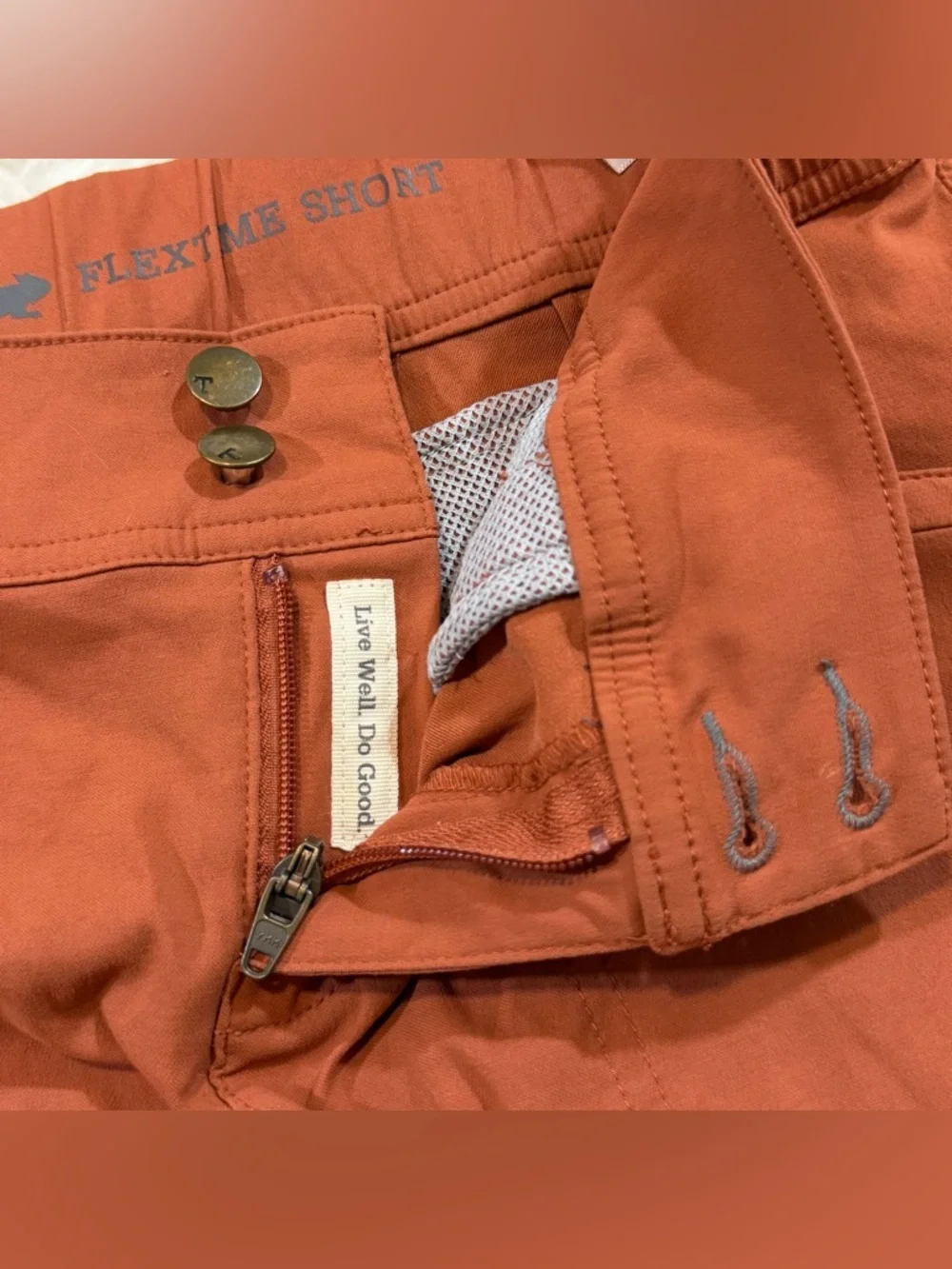 Toad&Co Flextime shorts for outdoors casual women’s Size 8 burnt orange